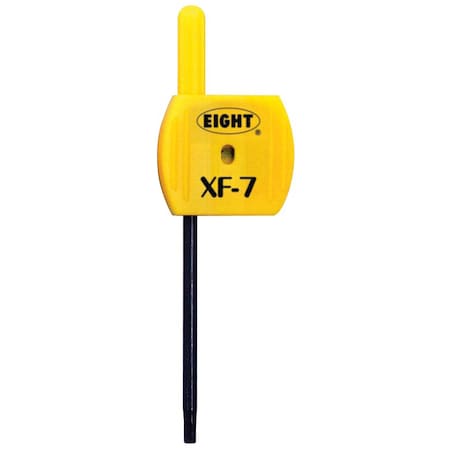 Eight Tool TORX KEY FLAG HANDLE, T7 X 68MM YLW XF-7